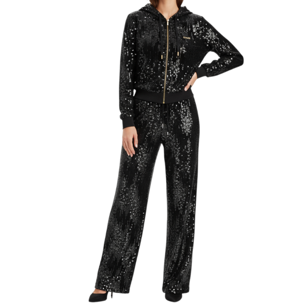 Tuta Donna GUESS Pailletes Nera – Saiavogue