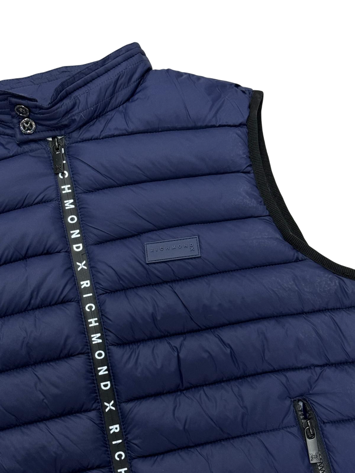 Smanicato Uomo Richmond X Gilet Zip Logo