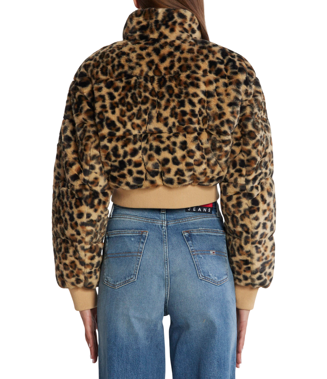 Giubbotto Donna TOMMY HILFIGER JEANS Cropped Pelliccia