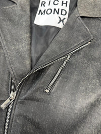 Giubbotto Uomo RICHMOND in Plelle lavorata Biker