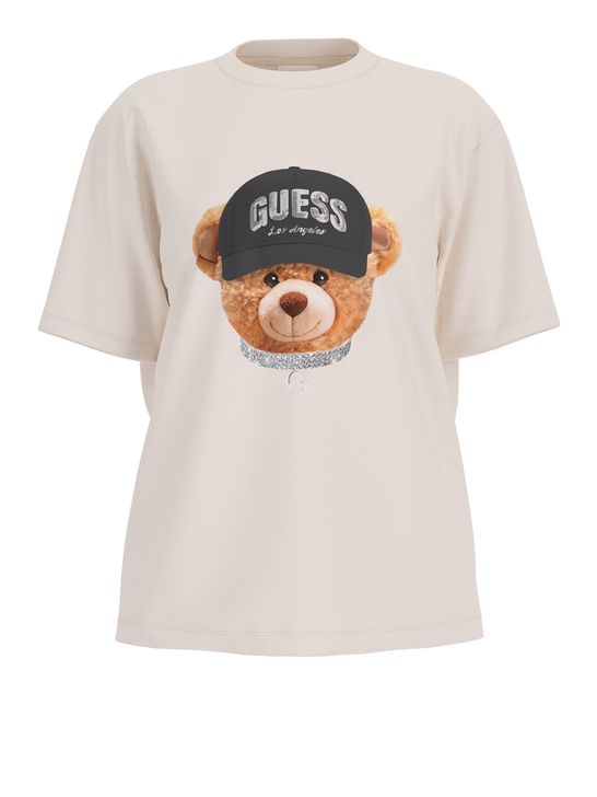 T-shirt Donna Guess Teddy Bear Hat