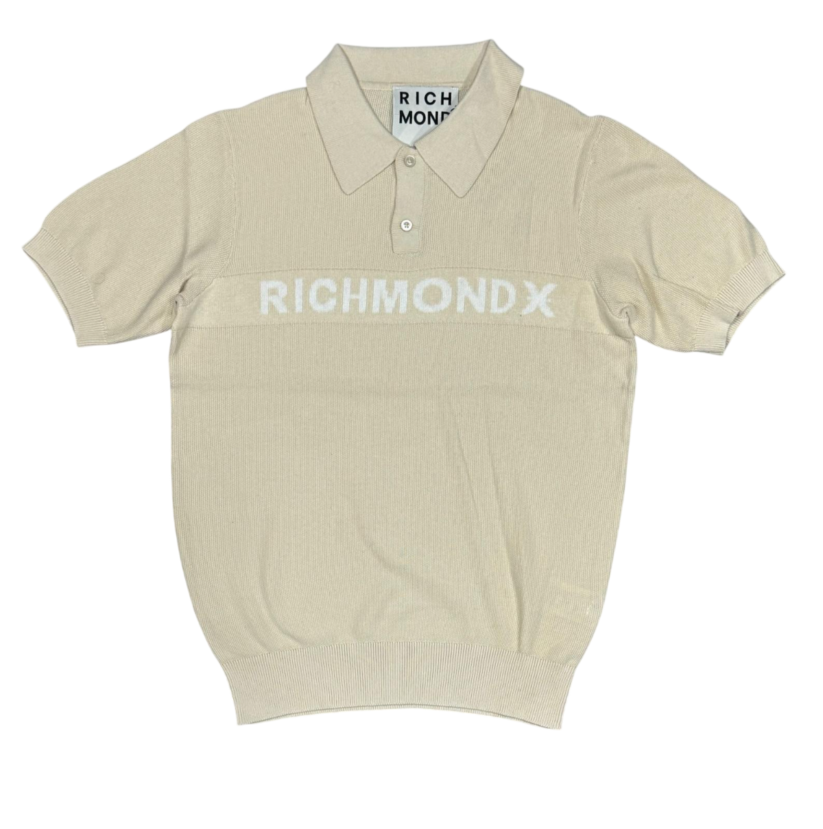 Polo Uomo RICHMOND Mezza Manica Rise Milk