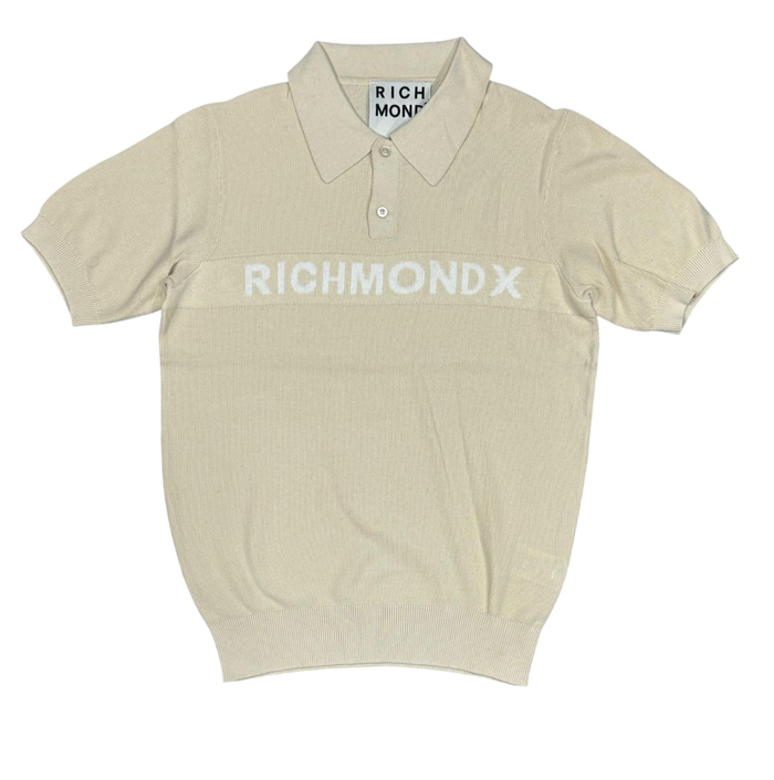 Polo Uomo RICHMOND Mezza Manica Rise Milk