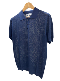 Polo Uomo F.Mattioli Traforata Blu