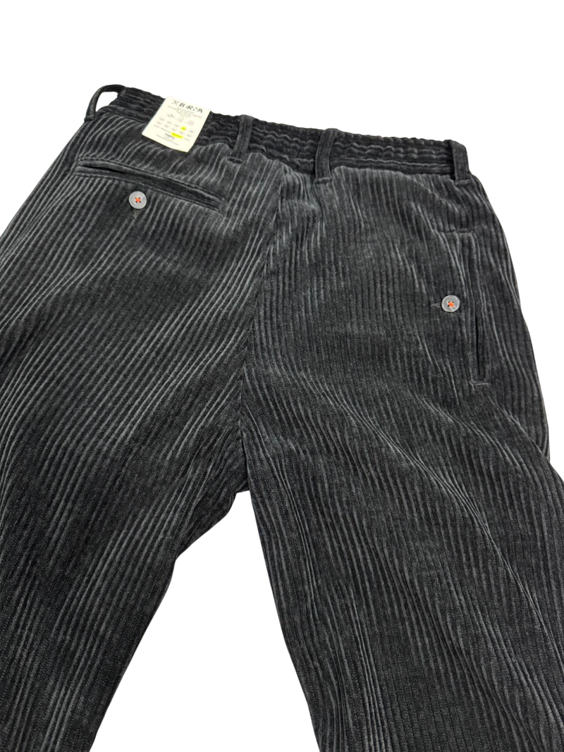 Pantalone Uomo BERNA In Velluto Polsini NERO