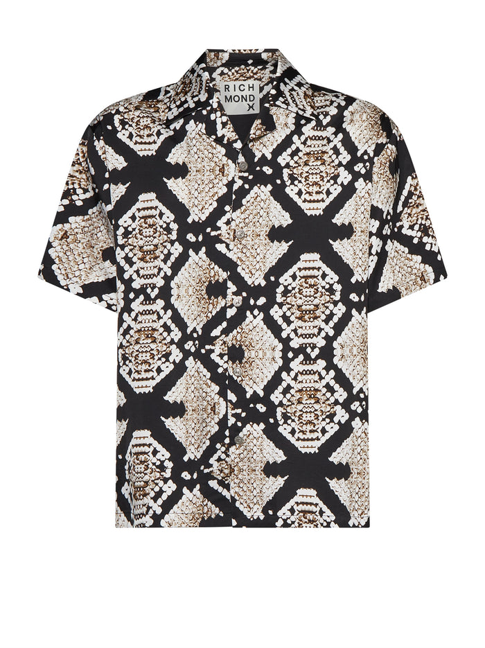 Camicia Uomo Richmond con stampa Snake luxury