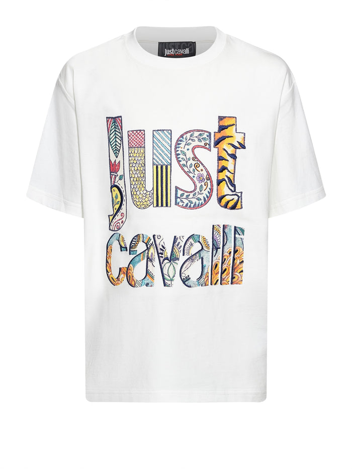 T‑shirt Uomo Just Cavalli Con logo Multicolor Stampato