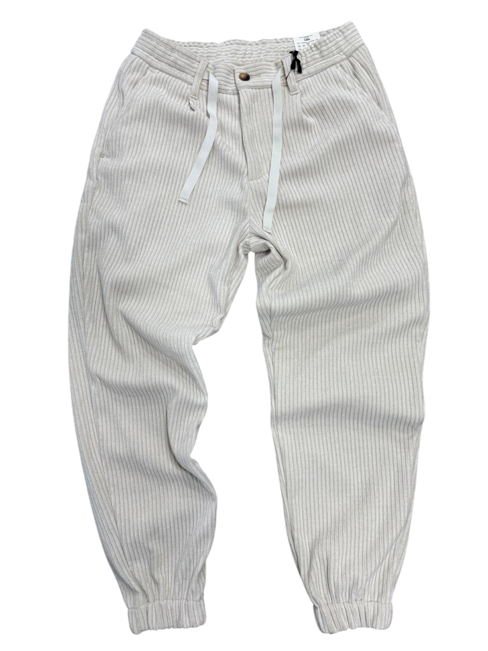 Pantalone Uomo BERNA In Velluto Polsini PANNA
