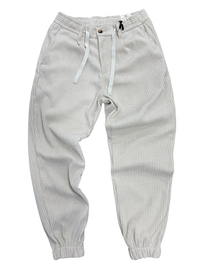 Pantalone Uomo BERNA In Velluto Polsini PANNA