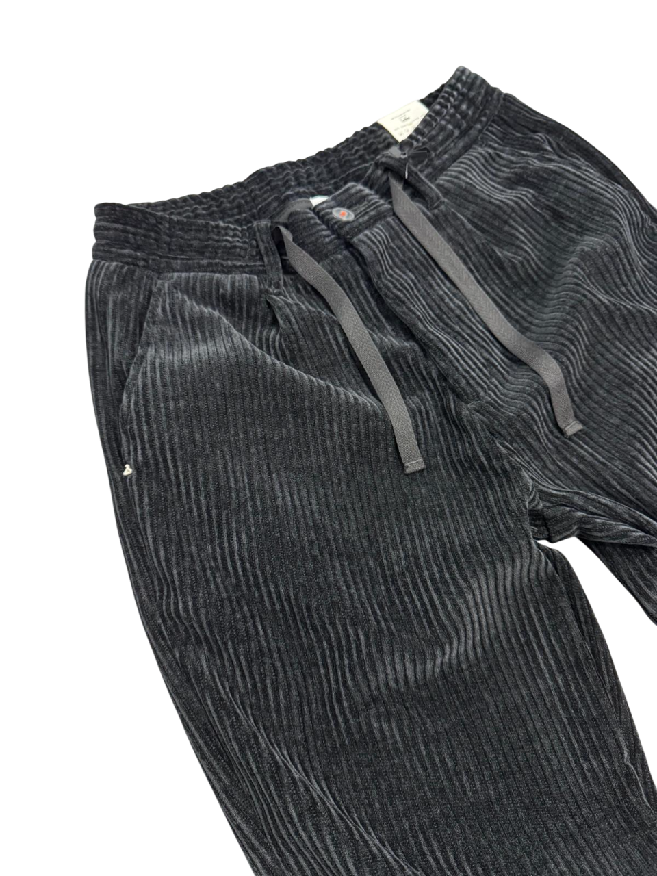 Pantalone Uomo BERNA In Velluto Polsini NERO