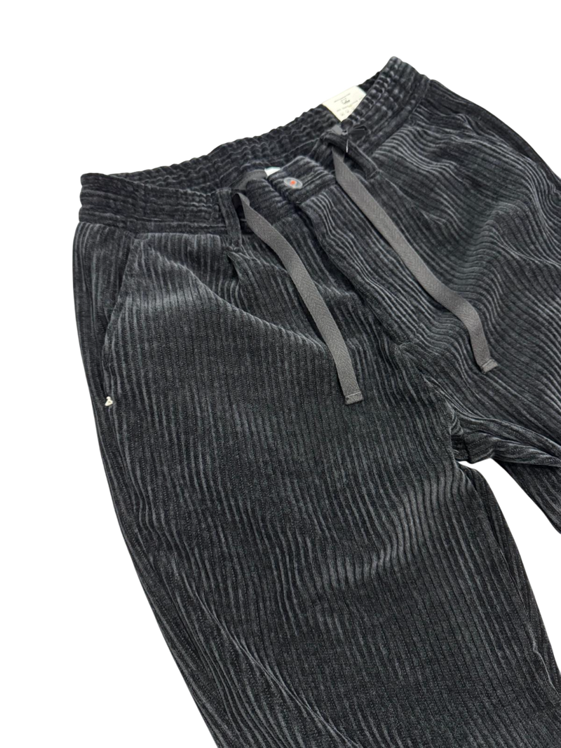 Pantalone Uomo BERNA In Velluto Polsini NERO
