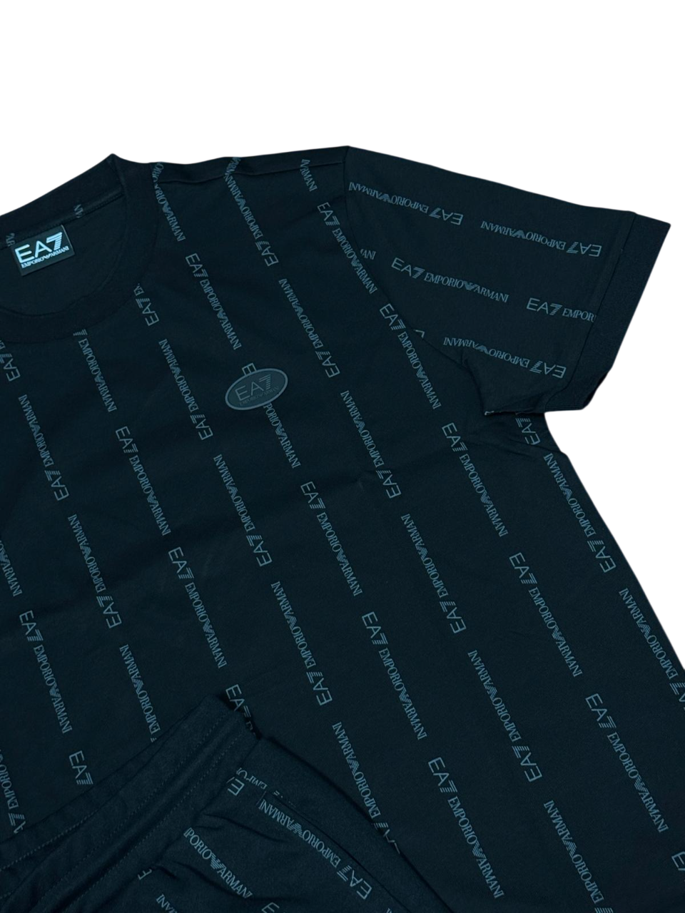 Completo Uomo EA7 Emporio Armani Graphic Series Stampa All over Nero