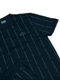 Completo Uomo EA7 Emporio Armani Graphic Series Stampa All over Nero