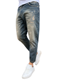 Jeans Uomo BERNA Cropped fit Rotture