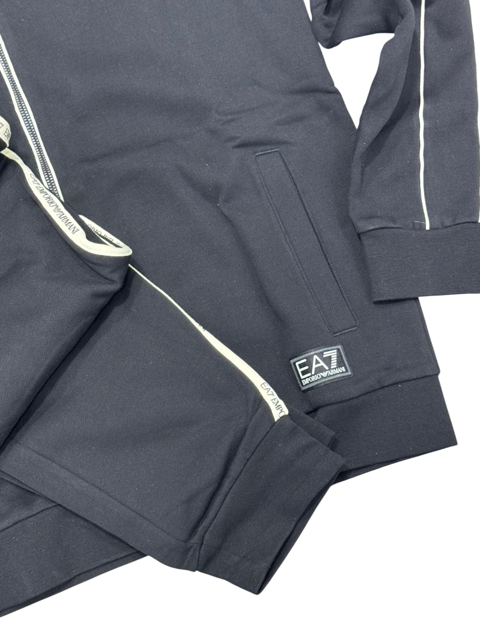 Tuta Uomo EA7 Emporio Armani Banda Felpata Full Zip