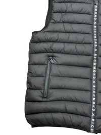 Smanicato Uomo Richmond X Gilet Zip Logo Black