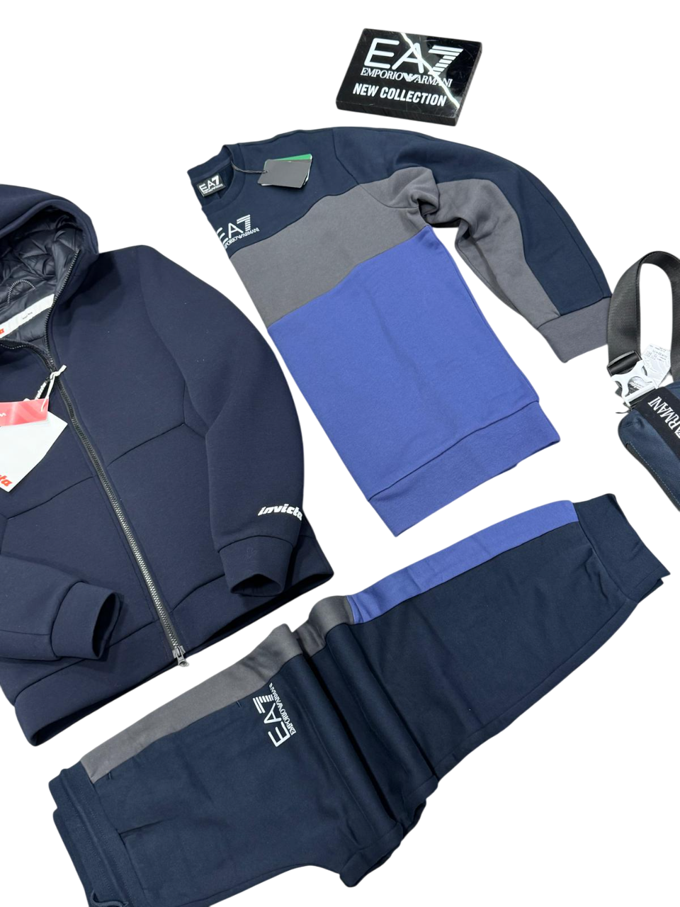 Tuta Uomo EA7 Emporio Armani Block Logo Catarifrangente