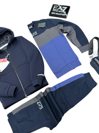 Tuta Uomo EA7 Emporio Armani Block Logo Catarifrangente