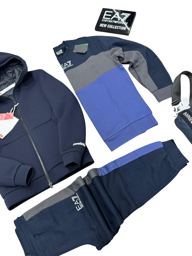 Tuta Uomo EA7 Emporio Armani Block Logo Catarifrangente