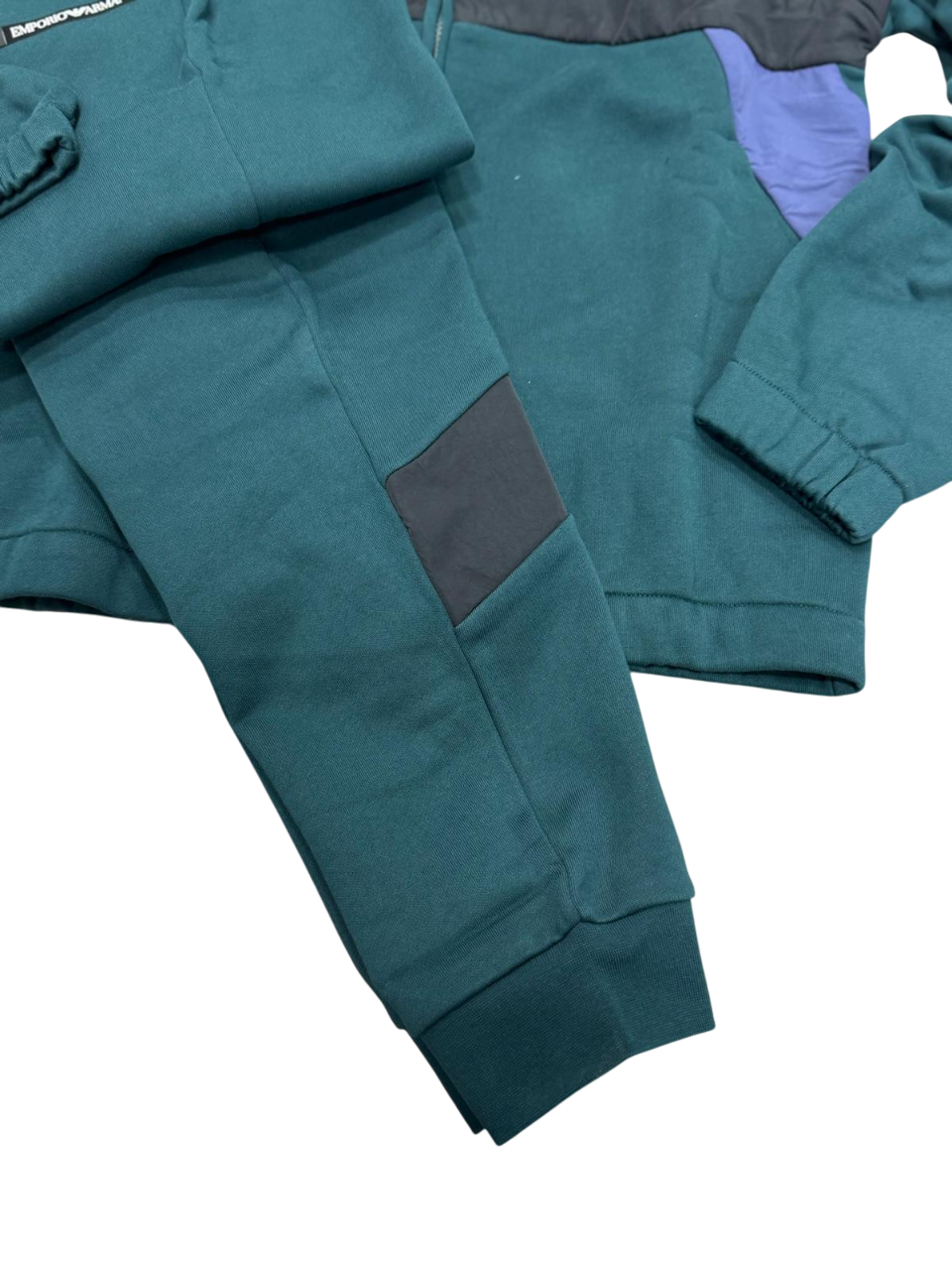 Tuta Uomo EA7 Emporio Armani Athletic Colour Block Misto Cotone