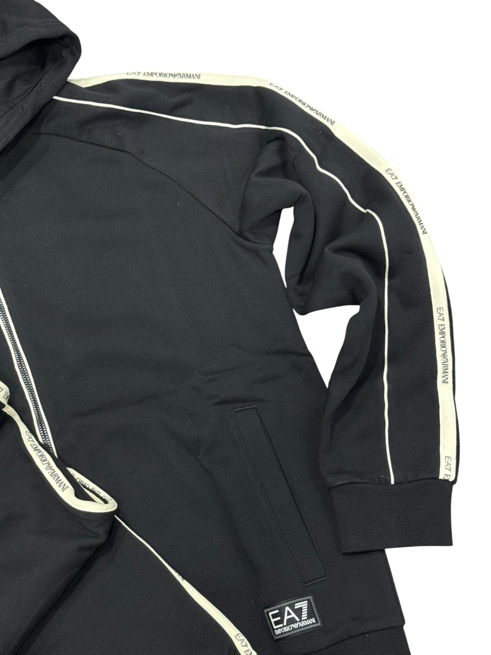 Tuta Uomo EA7 Emporio Armani Banda Felpata Full Zip
