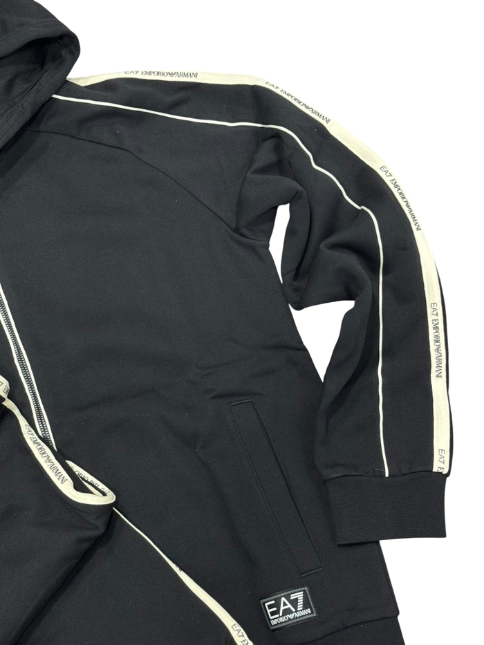 Tuta Uomo EA7 Emporio Armani Banda Felpata Full Zip