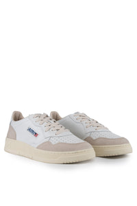 Scarpe Uomo AUTRY Medalist Low in pelle e suede Bianco