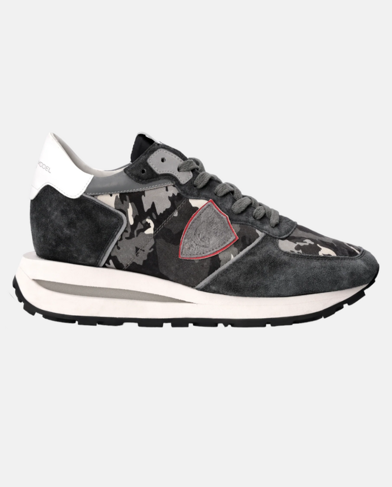 Scarpe Uomo Philippe Model Tropez Haute Running Mimetic Grey