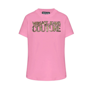 T-shirt Donna VERSACE JEANS COUTURE con logo in paillettes