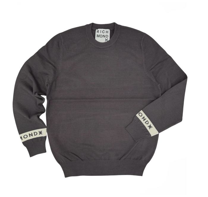 Maglia Uomo RICHMOND Bande Manica Brown