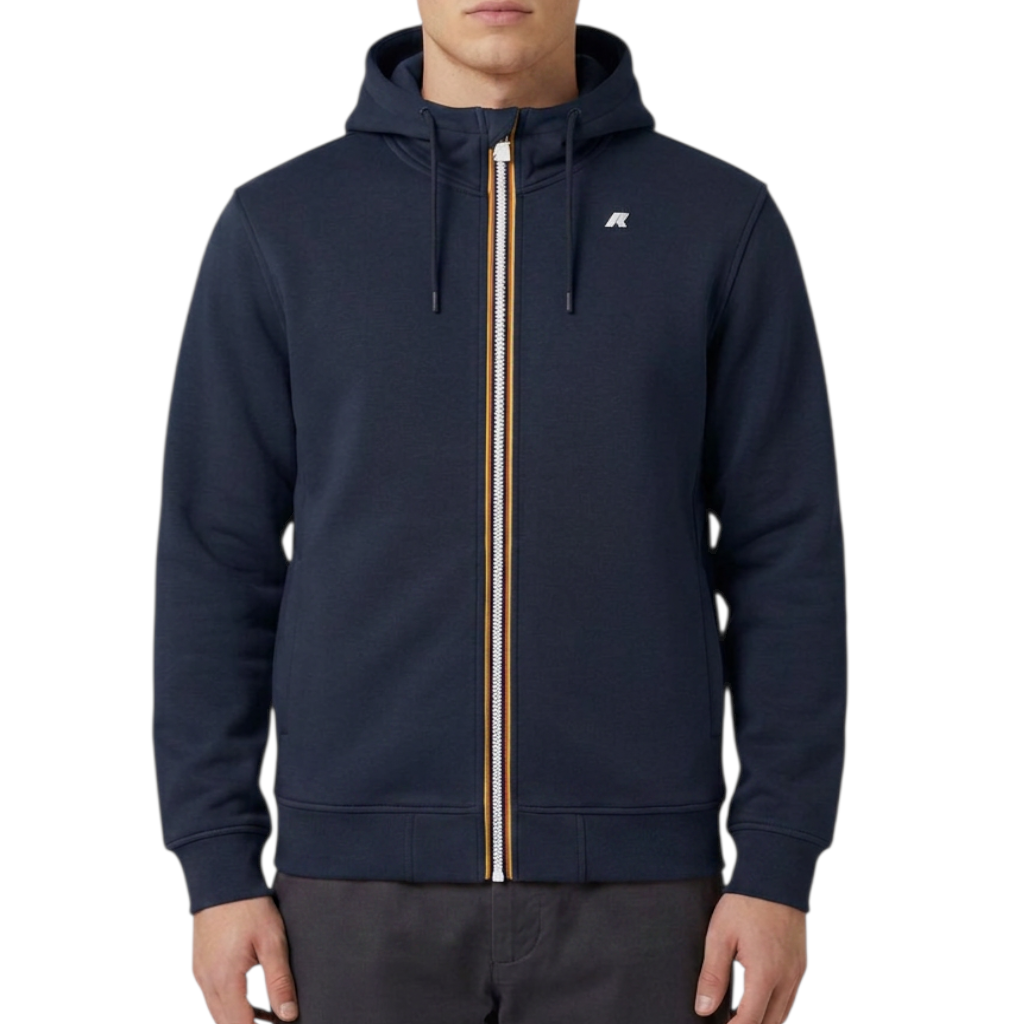 Felpa Uomo K-way Rainer Spacer Neoprene Blu