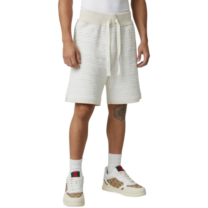 Bermuda Uomo Devorè in Maglia Testurizzata