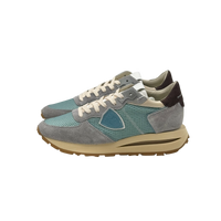 Scarpe Uomo Philippe Model Tropez Haute Tela Camoscio