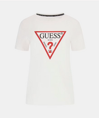 T-shirt Donna GUESS Icon logo triangolo