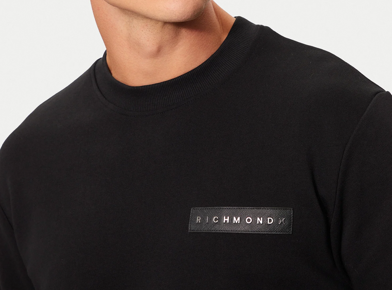 Felpa Uomo RICHMOND X logo Metallic