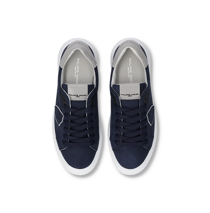 Scarpe Uomo Philippe Model Temple Nabuk Blu