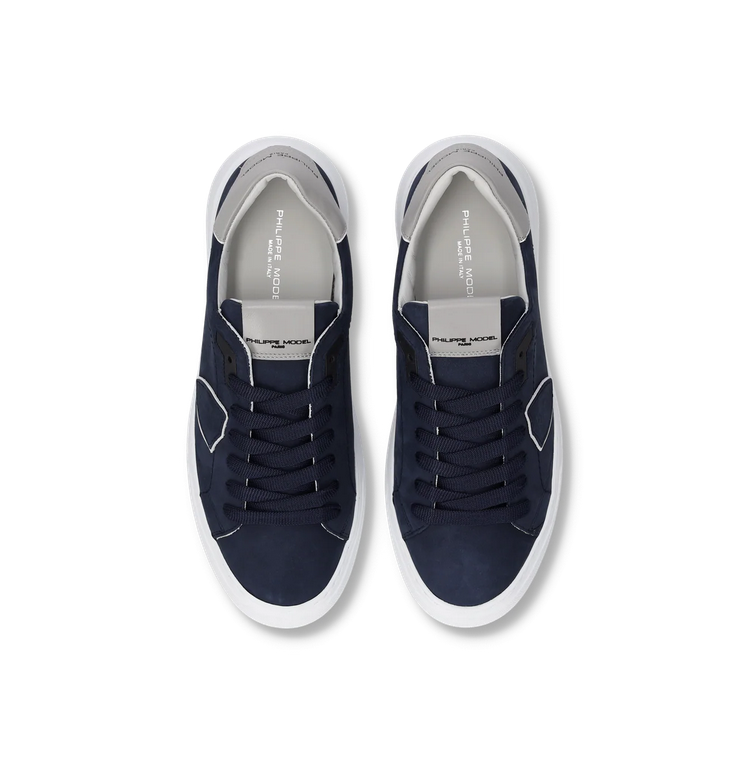 Scarpe Uomo Philippe Model Temple Nabuk Blu