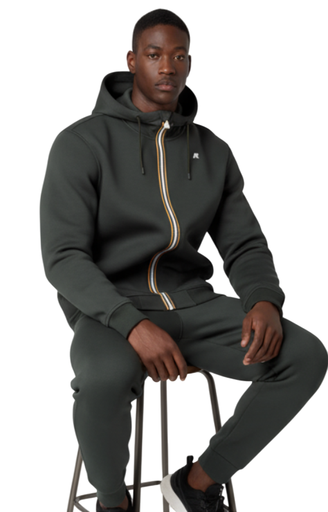 Felpa Uomo K-way RAINER SPACER Neoprene Verde