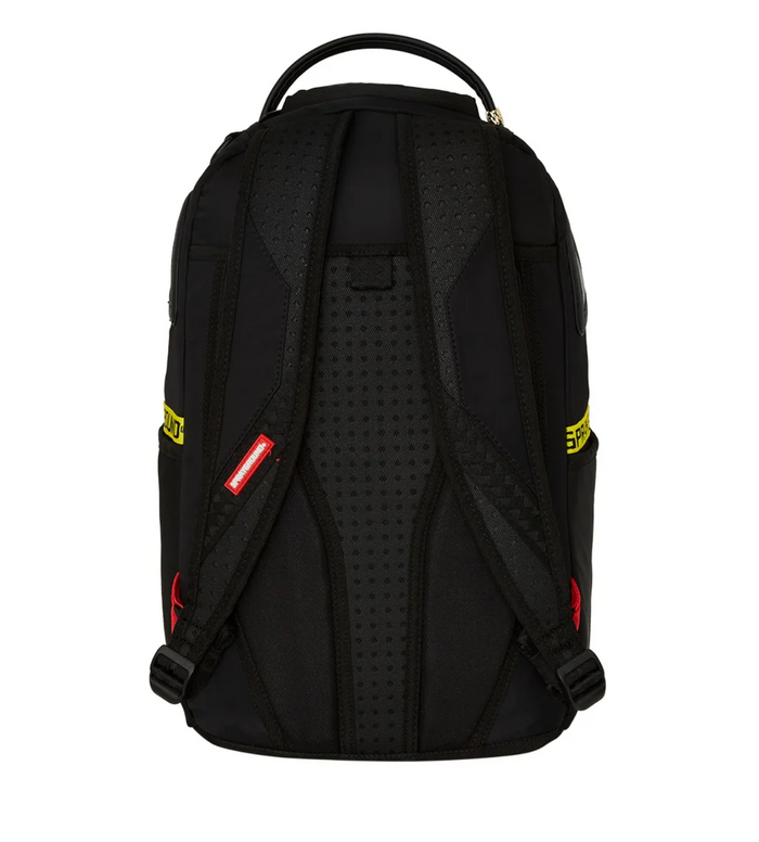 Zaino SPRAYGROUND SHARK CENTRAL YELLOW TAPE DLX SATIN BACKPACK Unisex