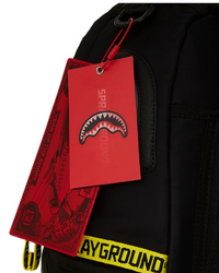 Zaino SPRAYGROUND SHARK CENTRAL YELLOW TAPE DLX SATIN BACKPACK Unisex