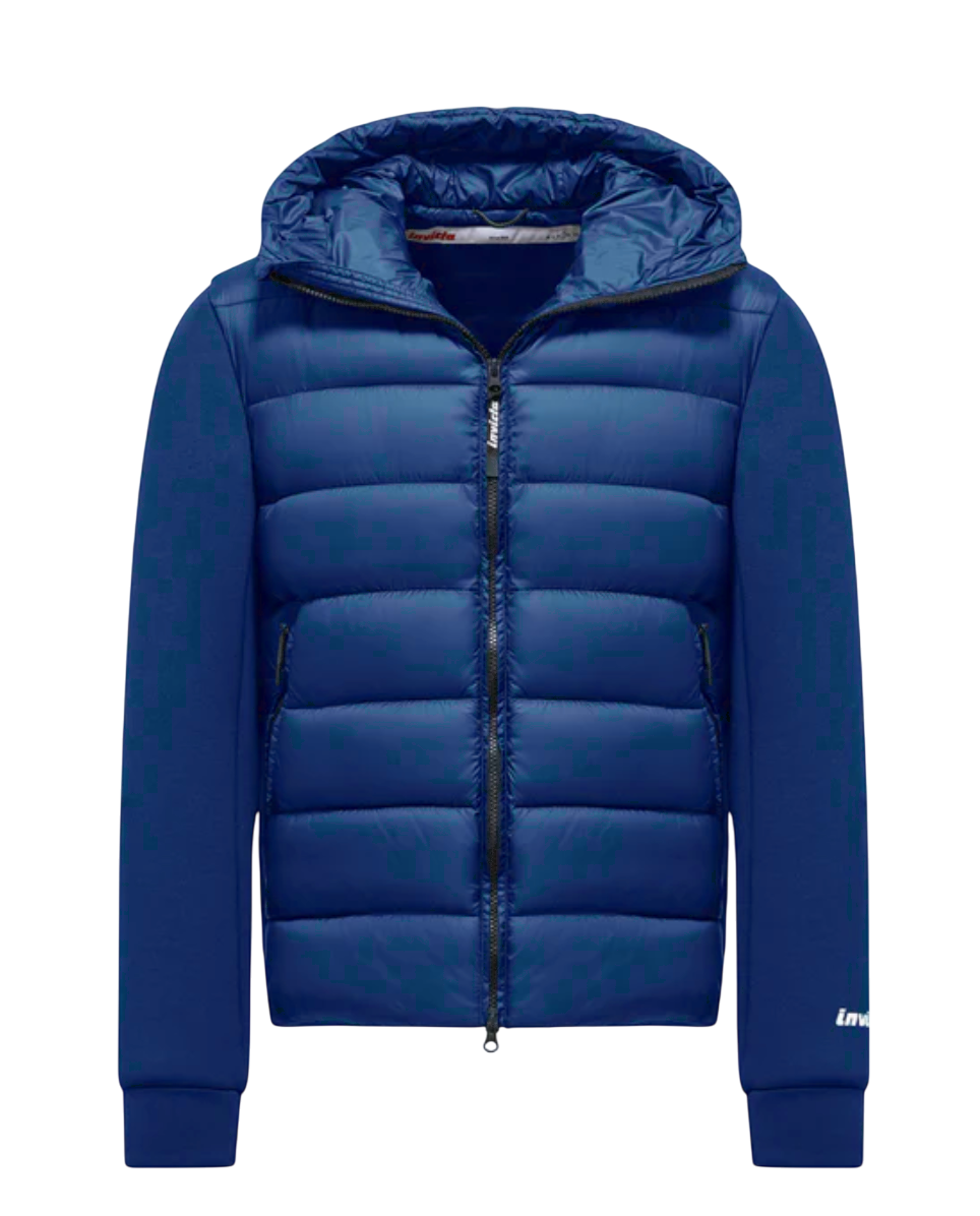 Giubbotto Uomo INVICTA Doppio Tessuto Bimaterica Bluette