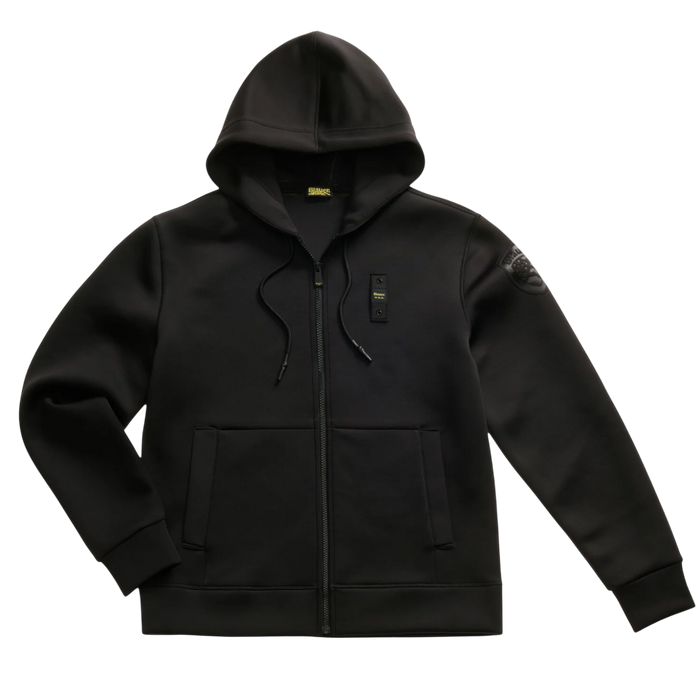 Felpa Uomo BLAUER In Neoprene Colby Nero