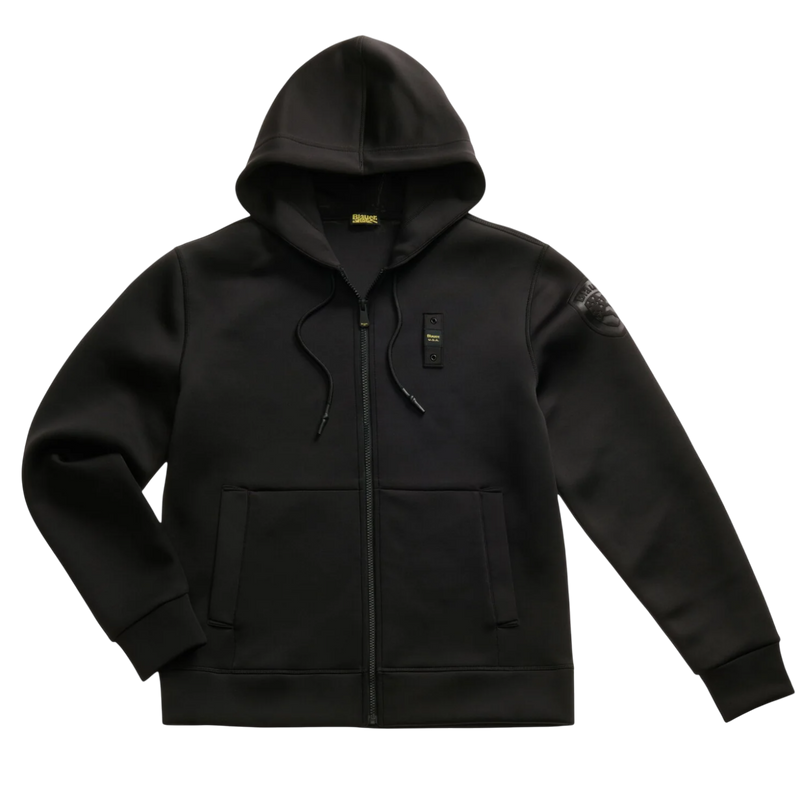 Felpa Uomo BLAUER In Neoprene Colby Nero