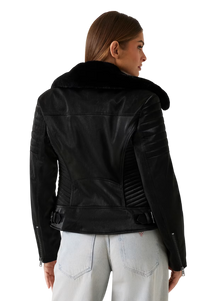 Giacca Donna GUESS in Similpelle Biker