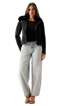 Giacca Donna GUESS in Similpelle Biker