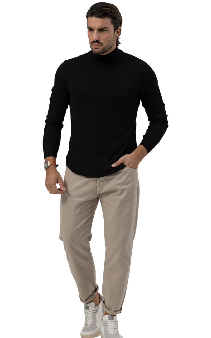 Maglia Uomo F.Mattioli Mezzo Collo Misto