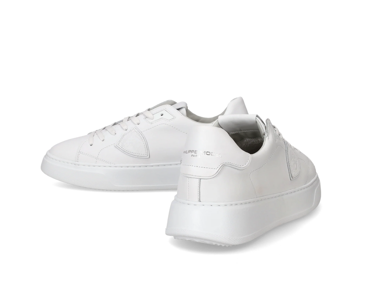 Scarpe Uomo Philippe Model Temple Low Man total white