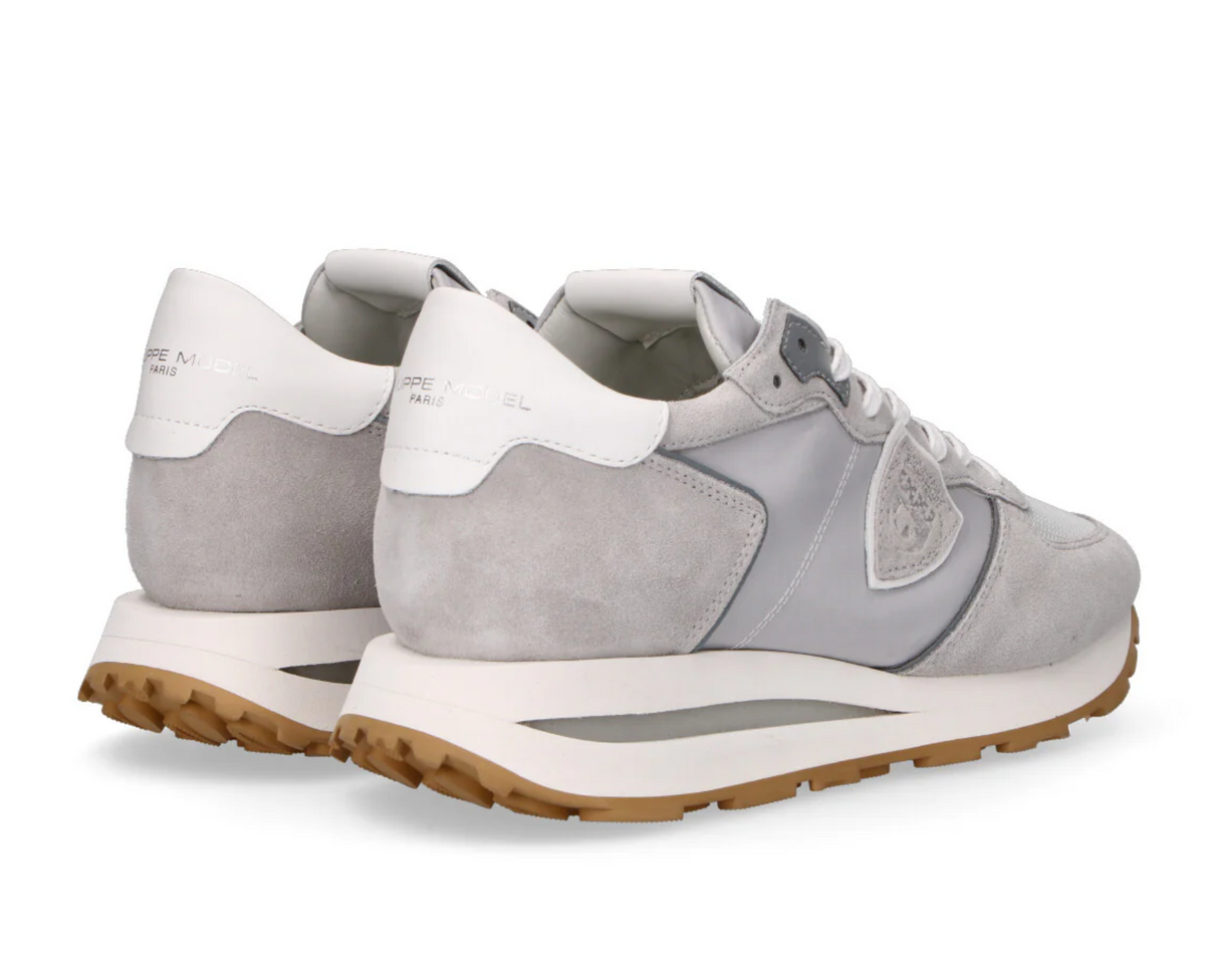 Scarpe Uomo Philippe Model Tropez Haute Perla Grigio