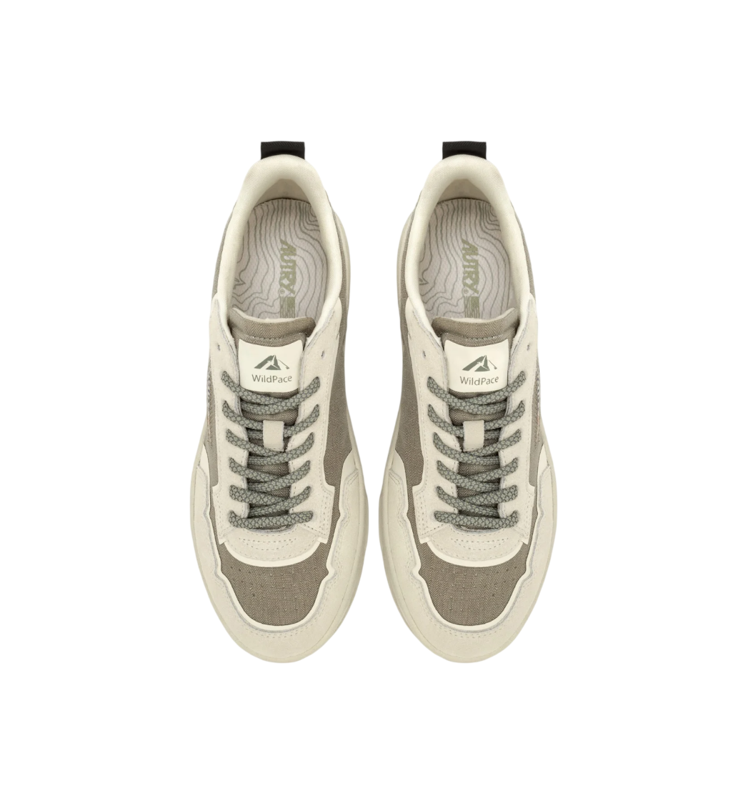 Scarpe Uomo Autry Wildpace Low In Cordura e Suede Elmond e Bianco