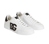 Scarpe Uomo Dolce & Gabbana Portofino Light Strobel in Pelle di Vitello Nappato